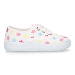 Zapatilla o Bamba niños en lona con ESTRELLAS MULTICOLOR.