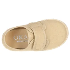 Zapatilla o Bamba niño tipo Alpargata en lona sin cordones.