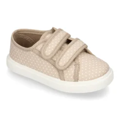 Zapatilla sin cordones en lona con LUNARES.