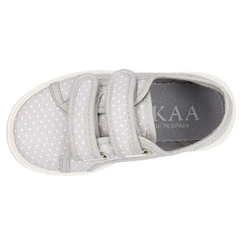 Zapatilla sin cordones en lona con LUNARES.