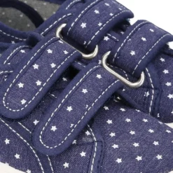 Zapatilla sin cordones en lona jeans con ESTRELLAS.