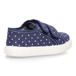Zapatilla sin cordones en lona jeans con ESTRELLAS.