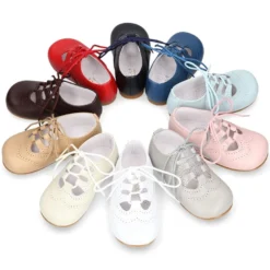 Zapatito niños tipo inglesito clásico en piel NAPA.