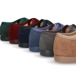 Zapatito tipo Blucher con lazos en Serratex para peques.