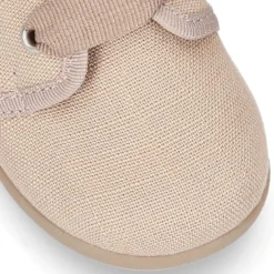 Zapatito tipo Blucher en algodón de vestir para peques.