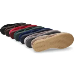 Zapatito tipo Blucher en terciopelo con lazos para mayores.