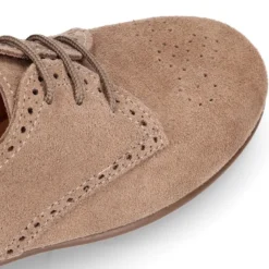 Zapatito tipo Blucher Niños en piel serraje con PICADOS.