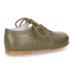 Zapatito tipo INGLÉS niños en nuevos colores OTOÑALES con cordones en piel napa.