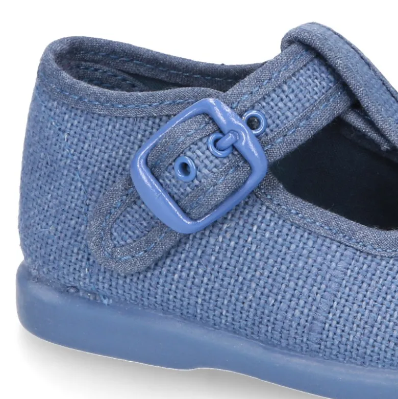 Zapatito tipo Pepito en LINO para peques.