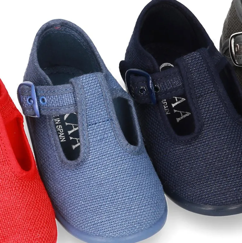 Zapatito tipo Pepito en LINO para peques.