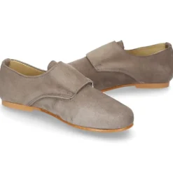 Zapato de vestir niña tipo Blucher con DOBLE HEBILLA en Piel serraje.