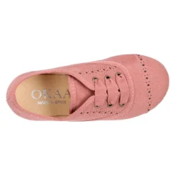Zapato tipo BLUCHER niños en Serratex MAQUILLAJE con picados.