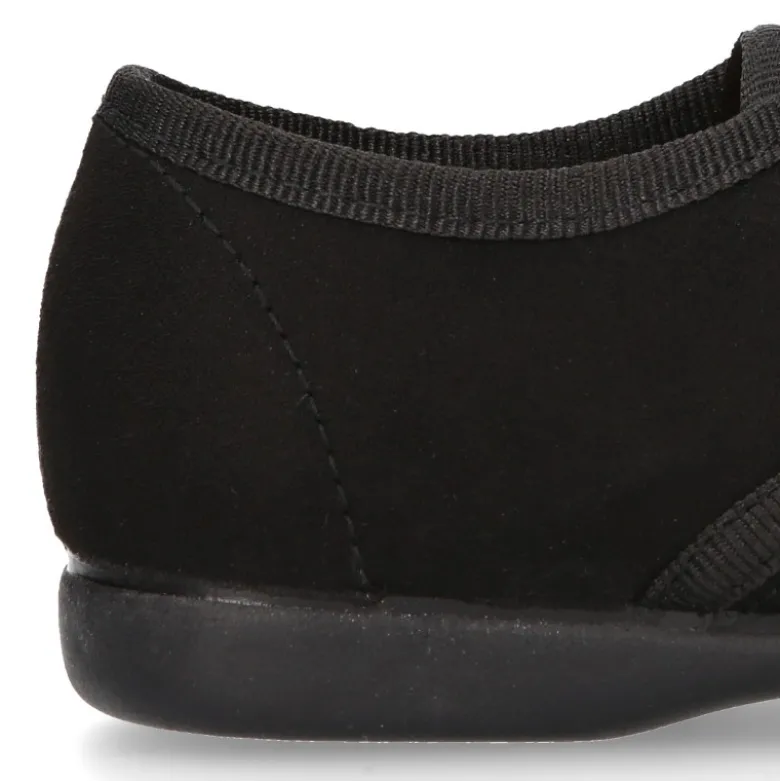 Zapato tipo BLUCHER niños en Serratex NEGRO con picados.