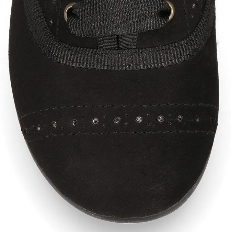 Zapato tipo BLUCHER niños en Serratex NEGRO con picados.